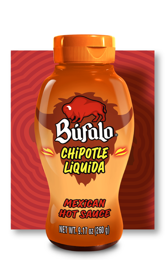 BÚFALO<sup>®</sup> Chipotle Liquida Mexican Hot Sauce