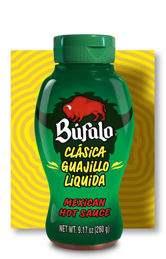 BÚFALO<sup>®</sup> Clásica Guajillo Liquida Mexican Hot Sauce