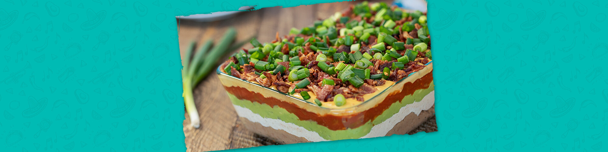 Salsas 7 layer dip with bacon