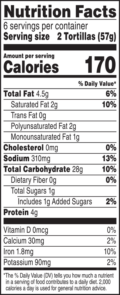 CHI-CHI'S<sup>®</sup> Taco Style Flour Tortillas