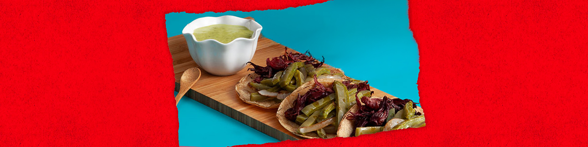 Hibiscus and Nopal Tacos