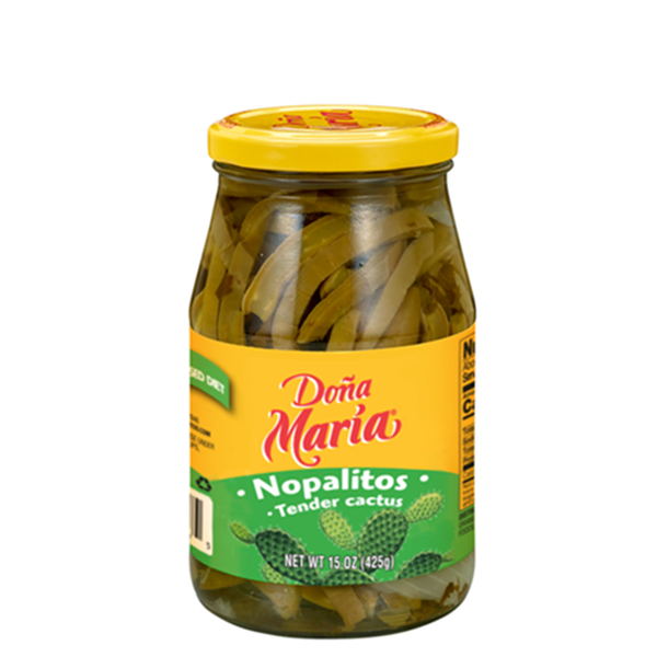 Dona Maria nopalitos 15 oz jar.