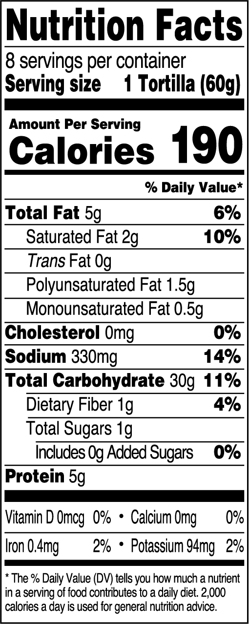 Burrito Flour Tortillas HERDEZ® Herdez