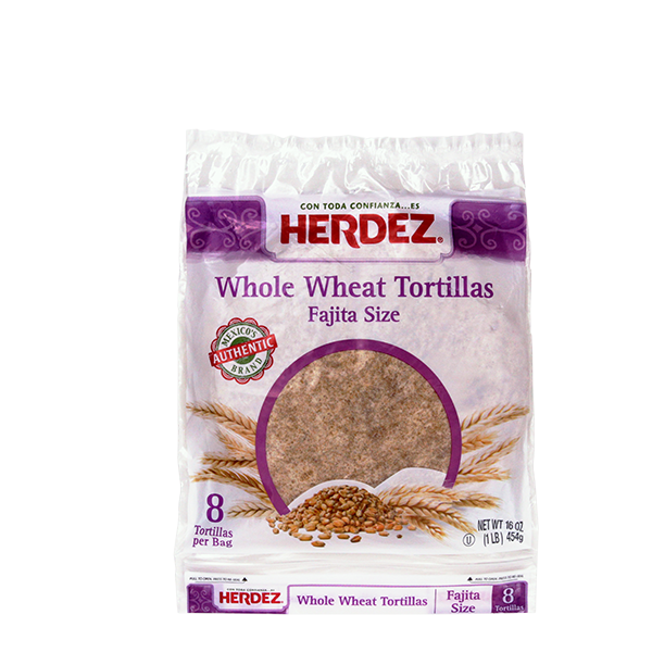 HERDEZ® Whole Wheat Flour Fajita Style Tortillas