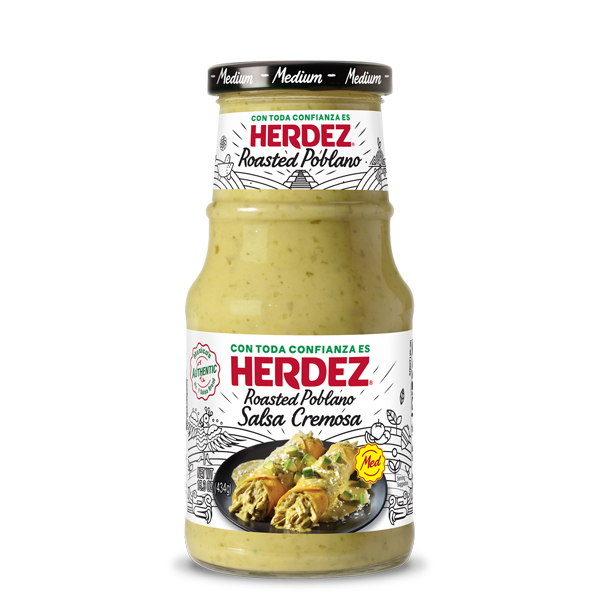 HERDEZ® Roasted Poblano Salsa Cremosa