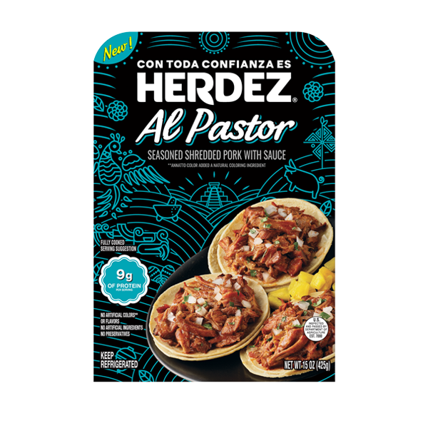 HERDEZ<sup>®</sup> Al Pastor Seasoned Shredded Pork with Sauce