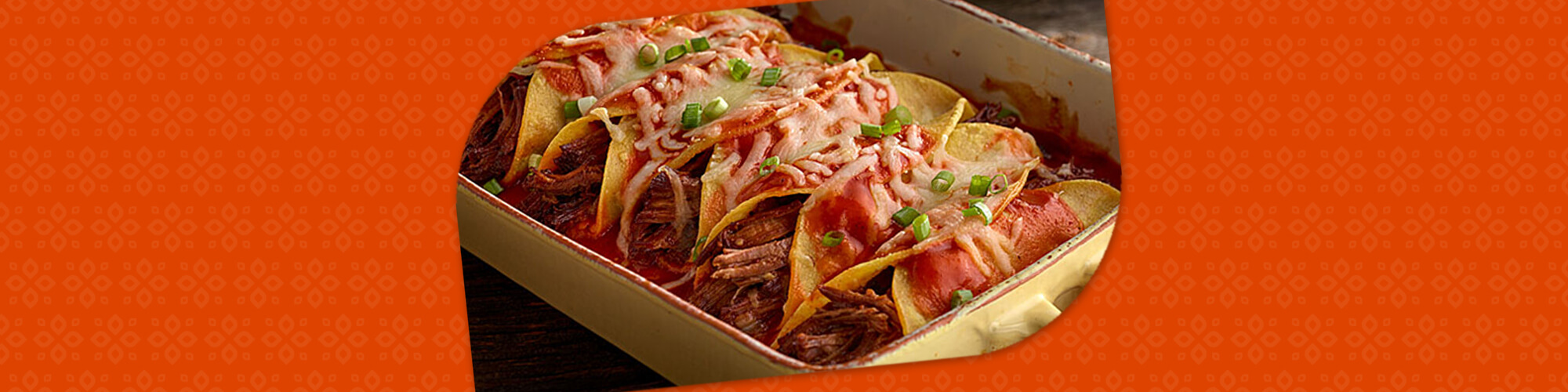 Salsas shredded beef enchiladas