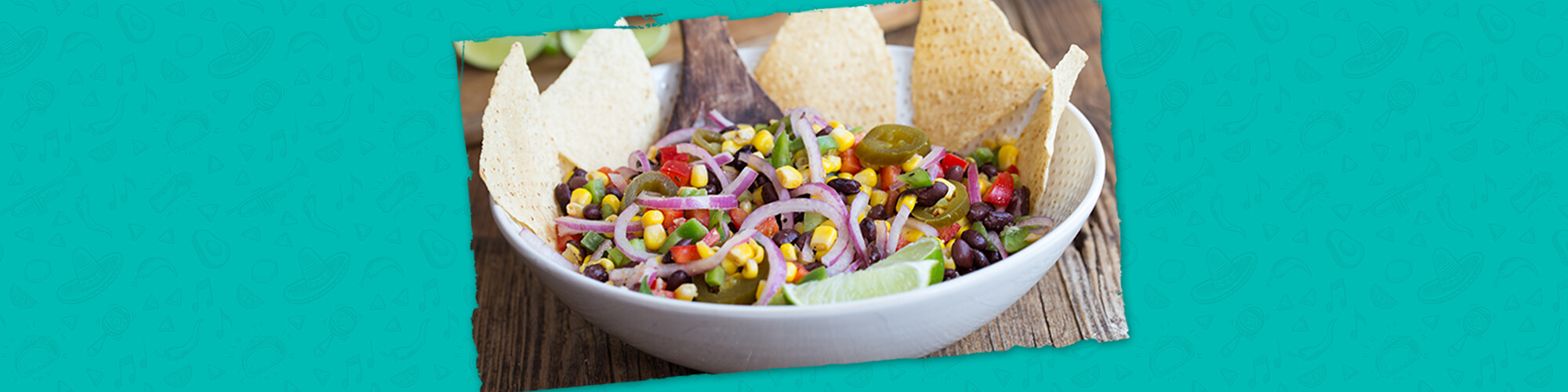 Salsas black bean and corn salad
