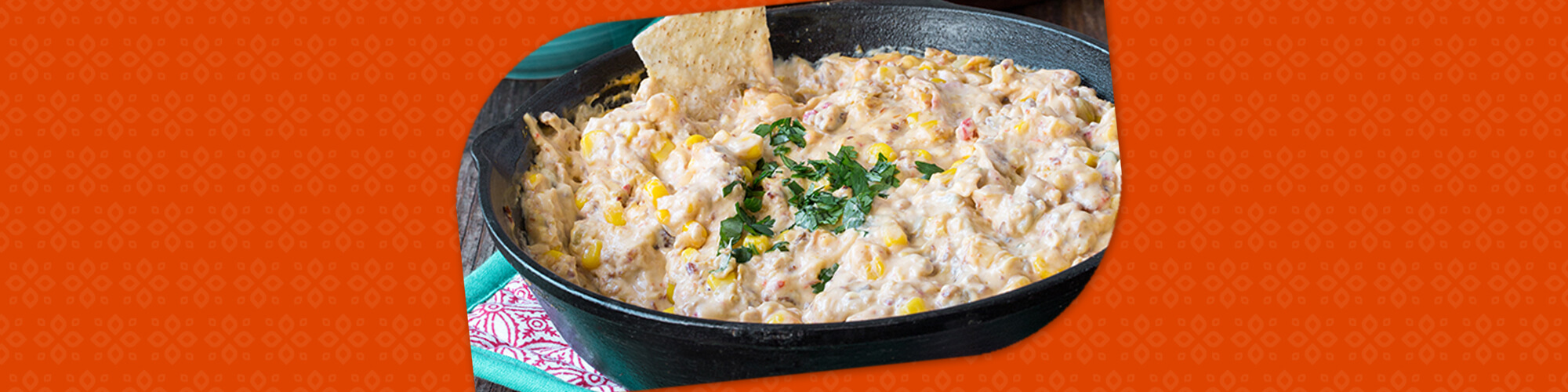 Creamy Corn and Bacon Queso Dip CHICHI’S® Brand