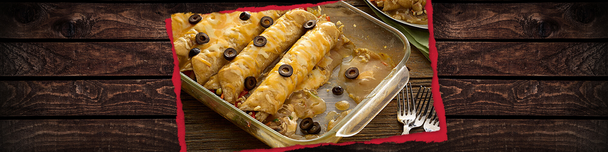 Salsas vegetable enchiladas