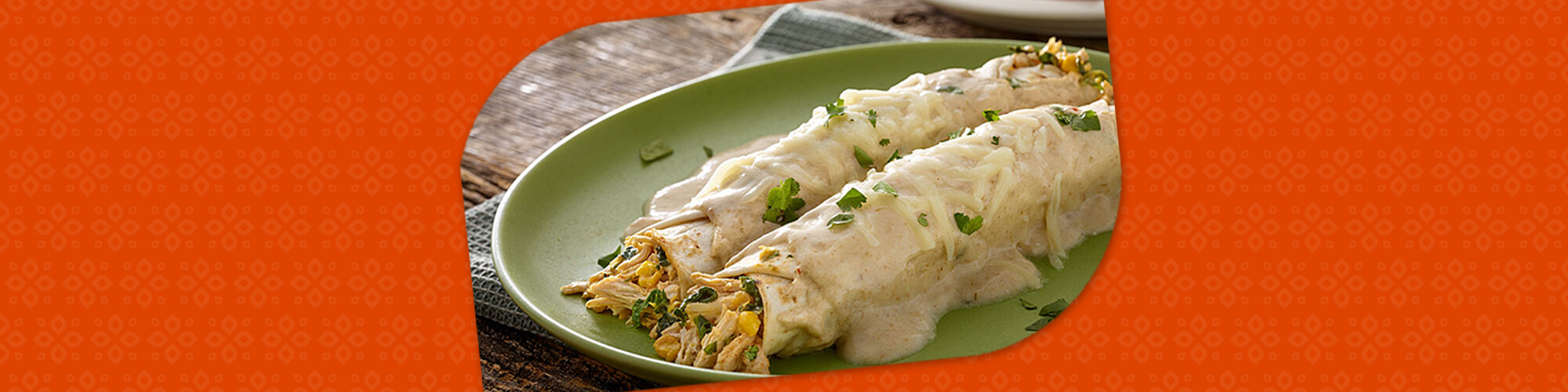 Chicken Corn and Spinach Enchiladas Recipe LA VICTORIA® Brand