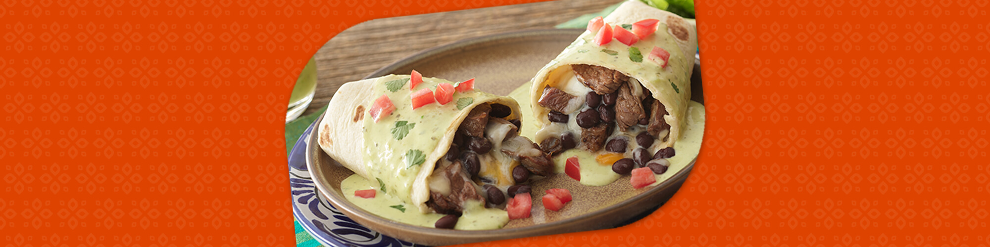 Steak Burrito with Guacamole Salsa HERDEZ® Brand