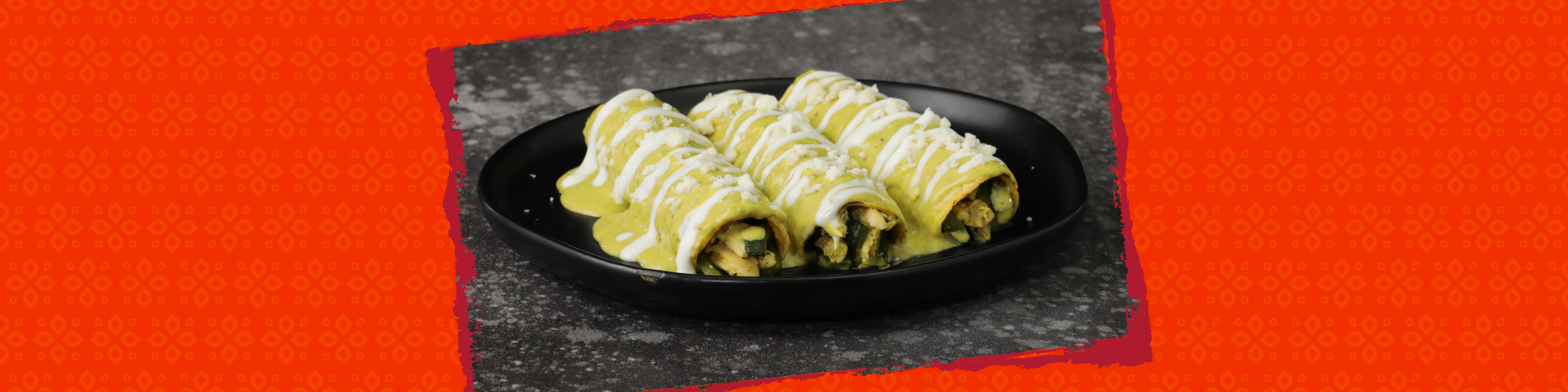Roasted Poblano Chicken Enchiladas | HERDEZ® Roasted Poblano Cremosa Salsa | Salsas.com